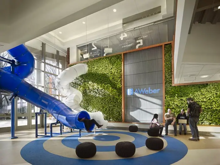 Wiegand slides bring fun to office environments