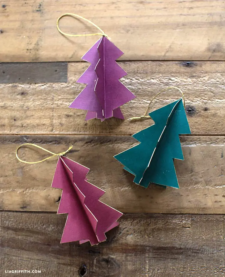 Christmas paper ornaments