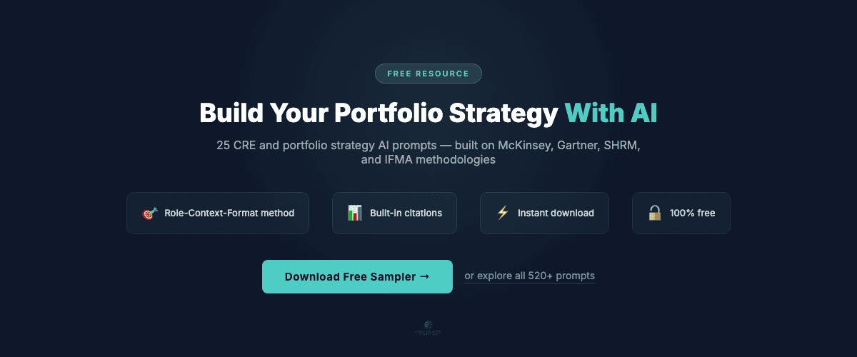 Download free AI prompt sampler for CRE and portfolio strategy