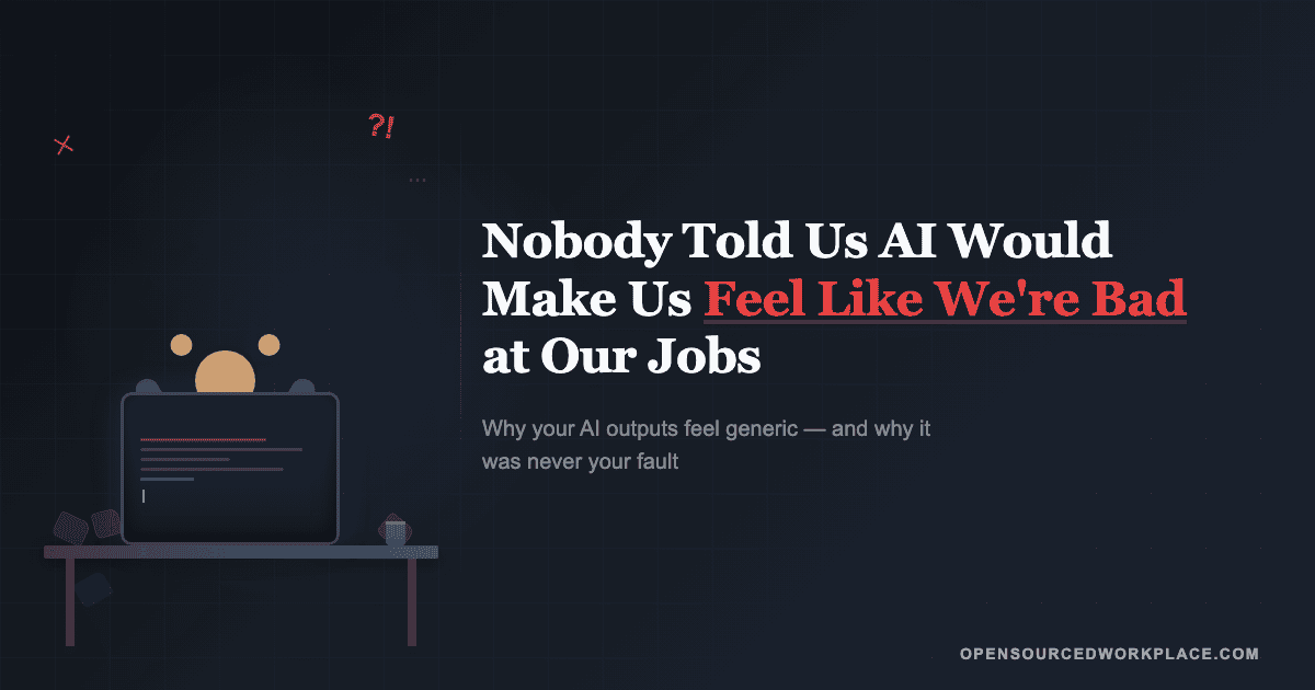 Worker frustrated at computer with AI outputs - blog thumbnail